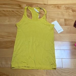 Yellow Swiftly tech racerback lululemon